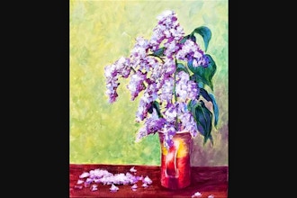 Paint Nite: Spring Lilacs Bouquet